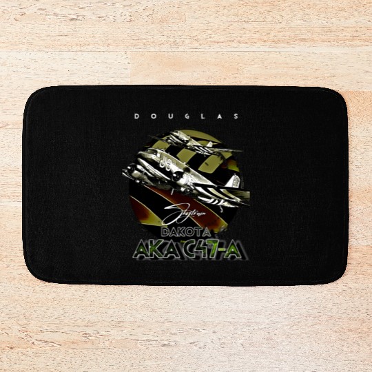 Douglas AKA C-47 Dakota Skytrain Military Version Bath Mats