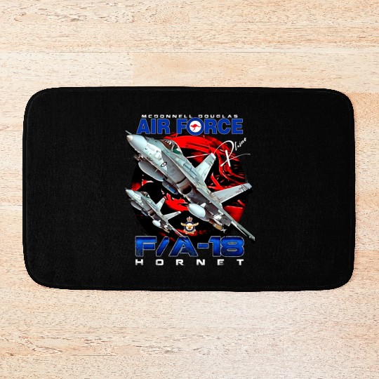 RAAF Australian Air Force FA18 Hornet Fighterjet Bath Mats