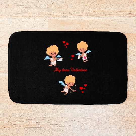 Spread love and Embrace cupid's charm! Bath Mats
