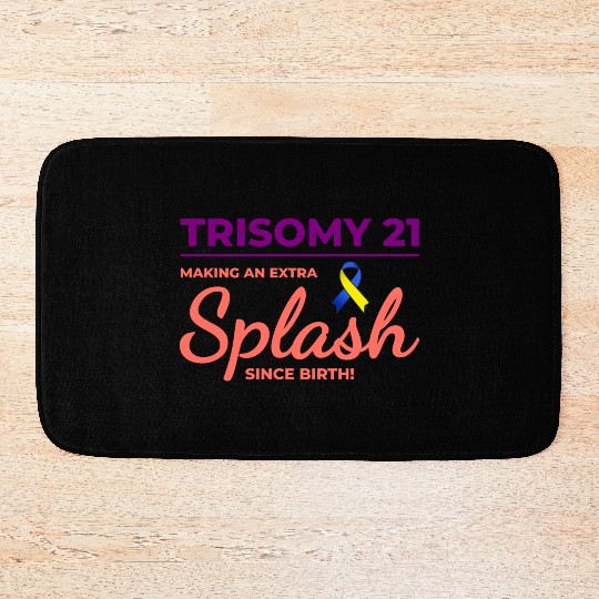 Down Syndrome Awareness Trisomy 21 Splash Bath Mats