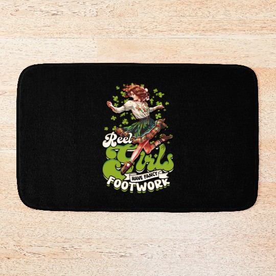 Irish Dance Reel Girls Have Fancy Footwork Bath Mats