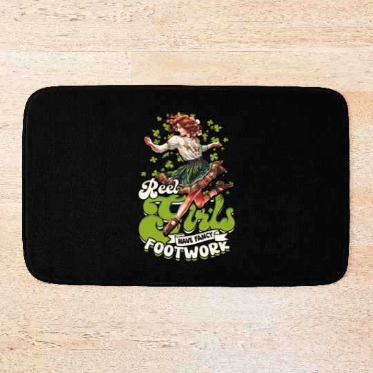 Irish Dance Reel Girls Have Fancy Footwork Bath Mats