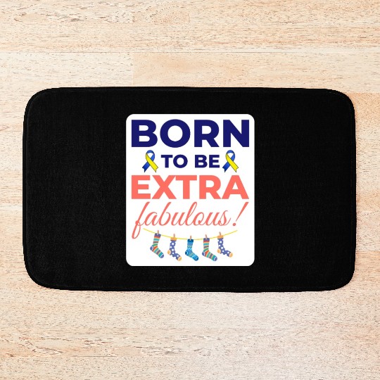 Down Syndrome Awareness Extra Fabulous Bath Mats
