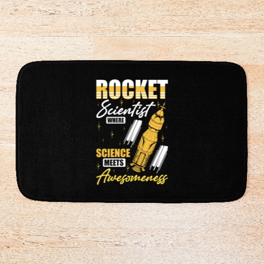 Space Engineer Rocket Scientist Awesomeness Bath Mats