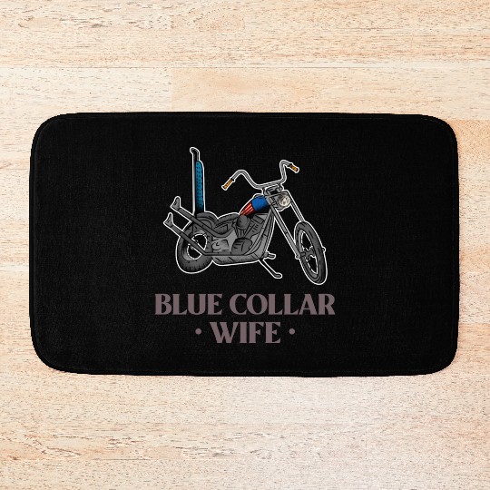 Blue Collar Wife Motorcycle Bath Mats