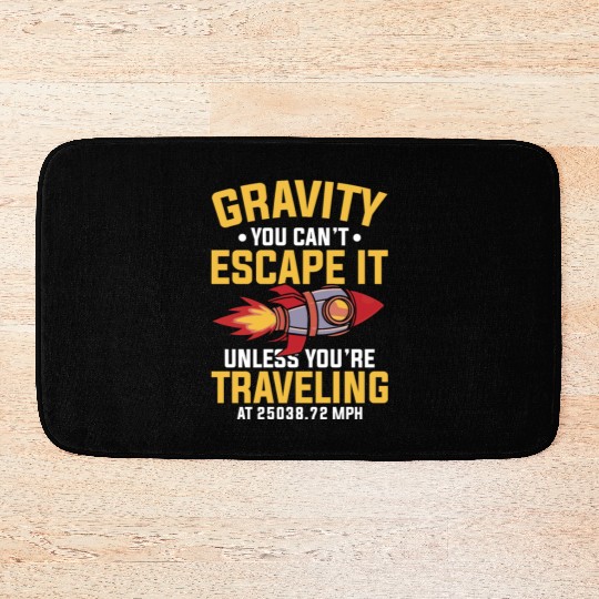 Space Engineer Rocket Scientist Aviation Bath Mats