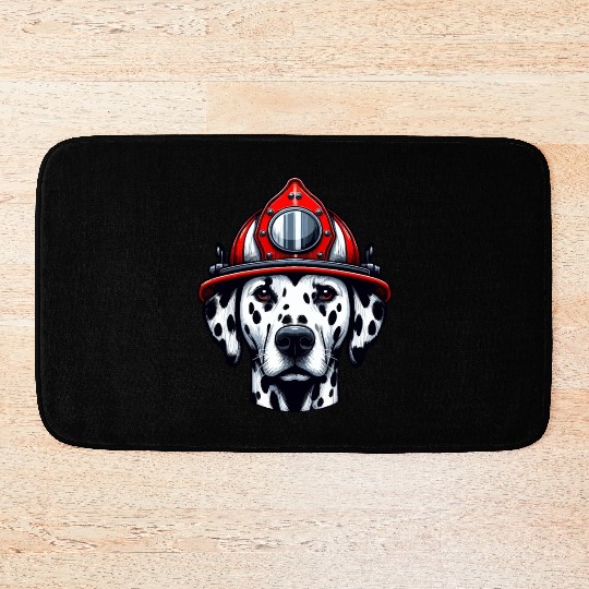 Braveheart Dalmatian: Firefighter's Companion Bath Mats