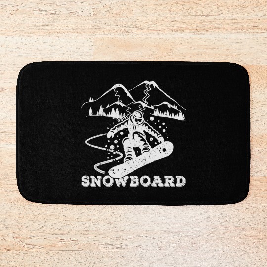 Snowboarding Freestyle Big Mountain Boarding Bath Mats
