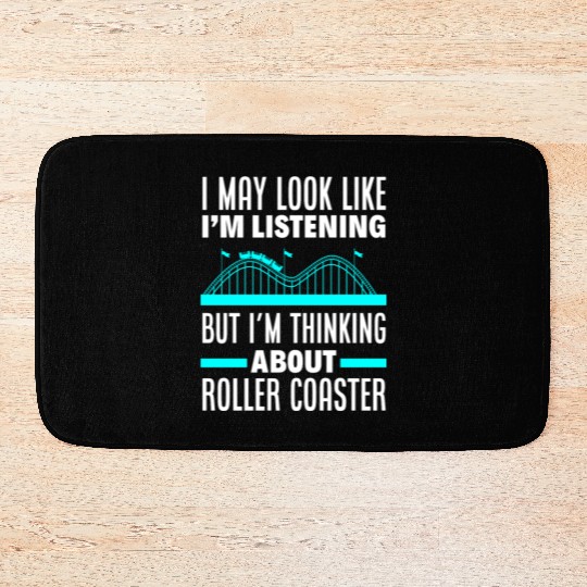 Roller Coaster Wooden Coaster Amusement Park Bath Mats