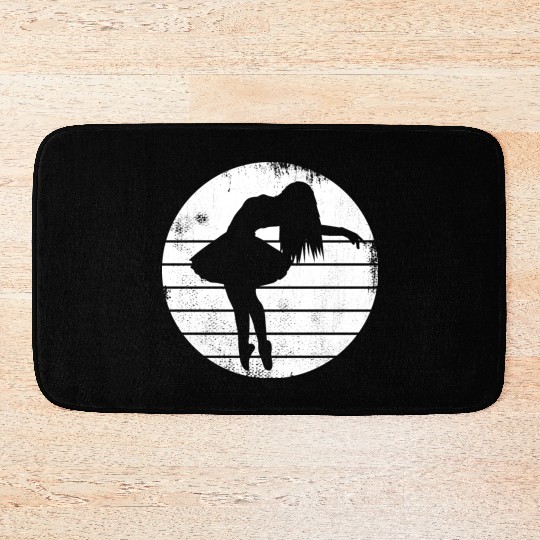 Ballet Girl Sketch Bath Mats