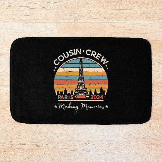 Cousin Crew Paris France Making Memories 2024 Bath Mats