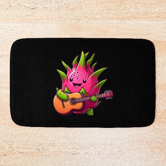 Dragon Fruit Jam: Playing the Guitar Bath Mats