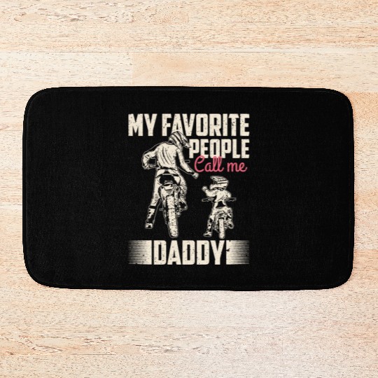 My favorite people call me daddy Vintage Bath Mats