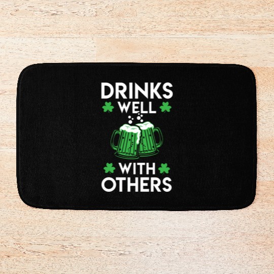 Green Beer St Patrick s Day Bath Mats