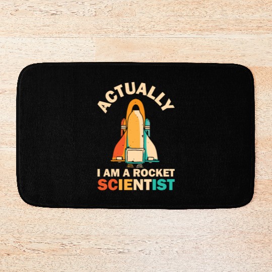 Retro Rocket Scientist Space Shuttle Bath Mats