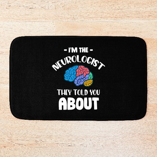 I'm A Brain Doctor And I Lobe It Funny Neuro Bath Mats