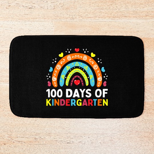 100 Days of Kindergarten School Teacher or Bath Mats
