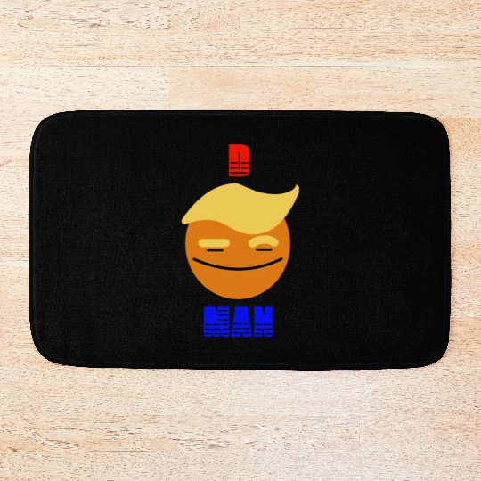 Support Donald J. Trump. D-Man Smile Face Trump Bath Mats