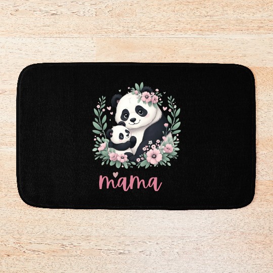 Panda Lover I Mama Panda And Cub Mother's Day Bath Mats