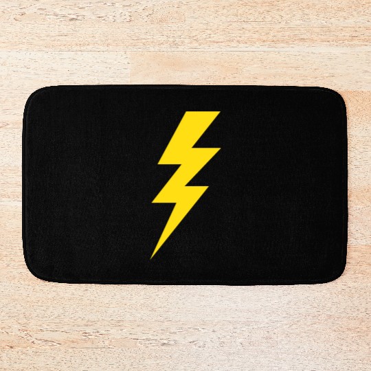 Lightning Bolt Bath Mats
