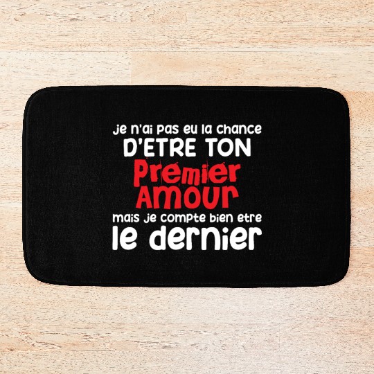 Humour saint valentin Homme Femme Premier Déclarat Bath Mats