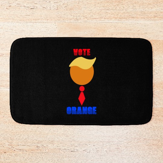 Support Donald J. Trump. Vote Orange-Tie Trump Bath Mats