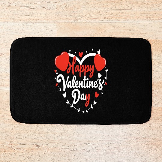 Happy Valentine's Day Bath Mats for Men and Women