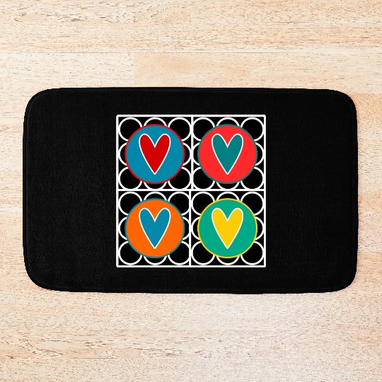 HEART. COUPLE. JUST MARRIED. Bachelorette party. VALENTINE'S DAY. Bath Mats
