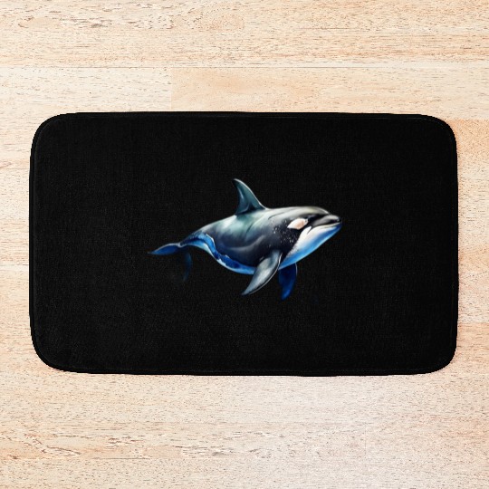 killer whale Bath Mats