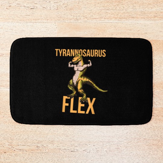 Tyrannosaurus Flex Weightlifting Powerlifting Bath Mats