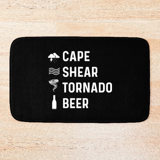 Cape Shear Tornado Forecaster Gift Bath Mats