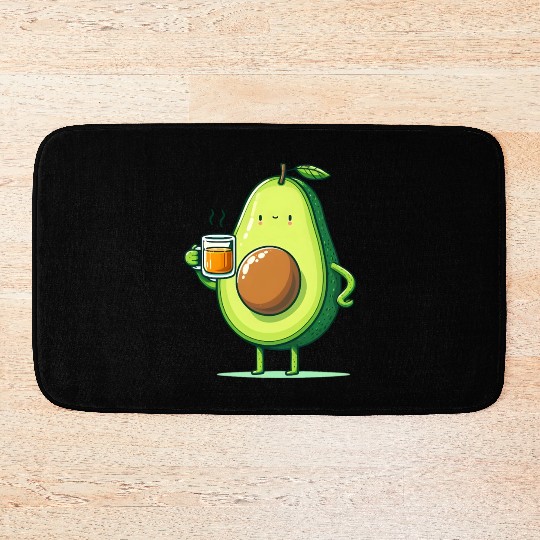 Tea Time Avocado Bath Mats