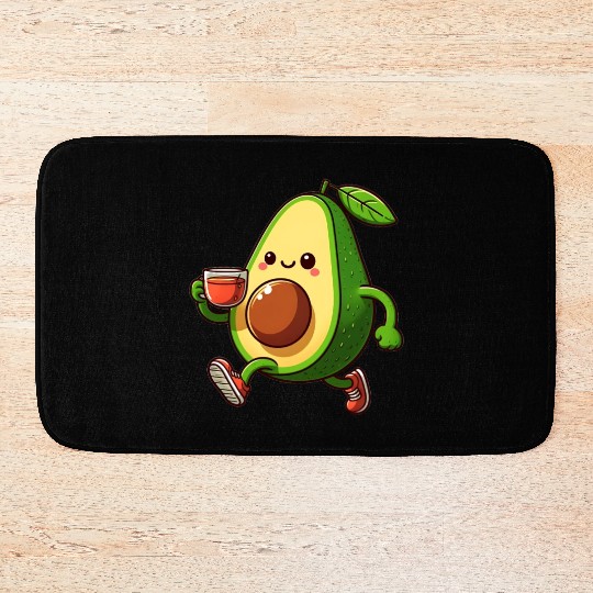 Tea Time Avocado Bath Mats