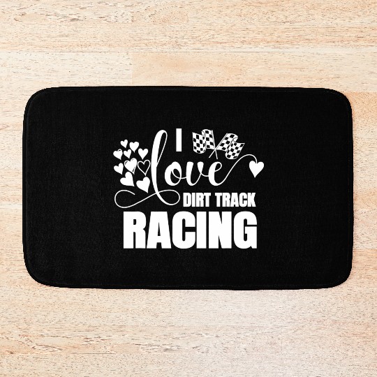 Dirt Track Racing Stock Car Races Sprint Car Race Bath Mats