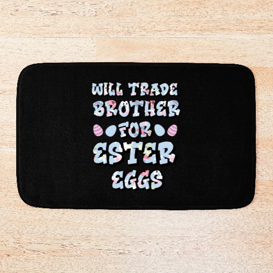 Easter Egg Negotiations: Sibling Swapsies Edition Bath Mats
