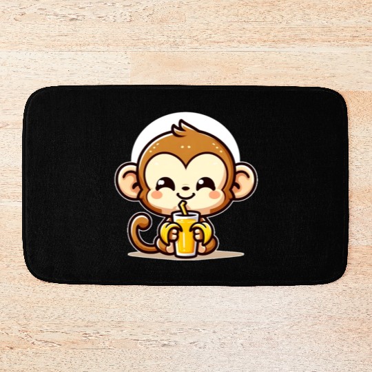Monkey Business: Banana Juice Break Bath Mats