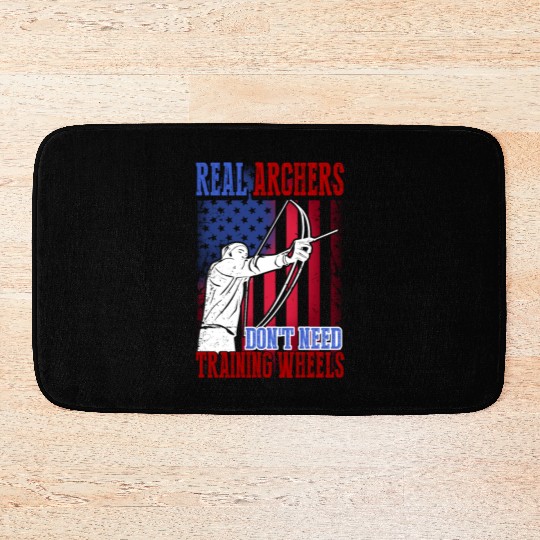 Real Archers Dont Need Training Wheels Bath Mats