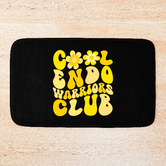 Cool Endometriosis Warriors Club Bath Mats