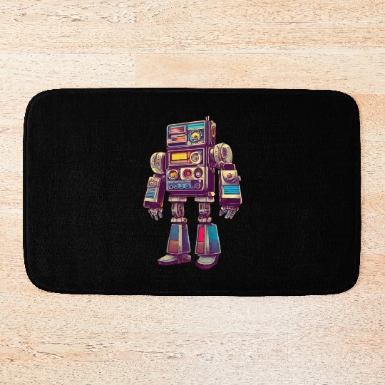 Robot Beatbox Bath Mats