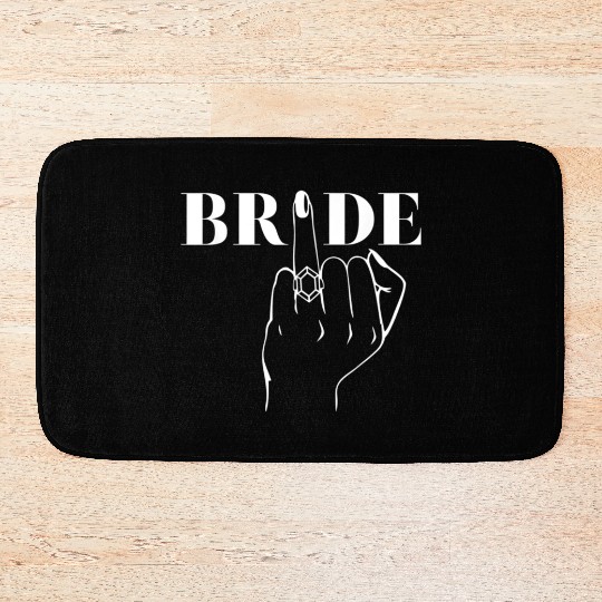 Bride Ring Finger Wedding Bath Mats