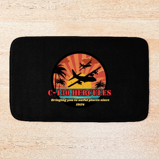 Bringing you to awful places - C-130 Hercules Bath Mats