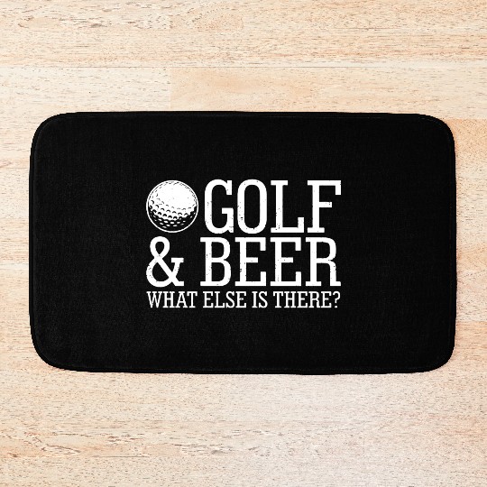 Golf Beer What Else Is There Bath Mats