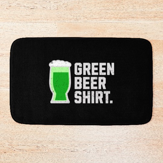 Green Beer Bath Mats for St. Patrick's Day