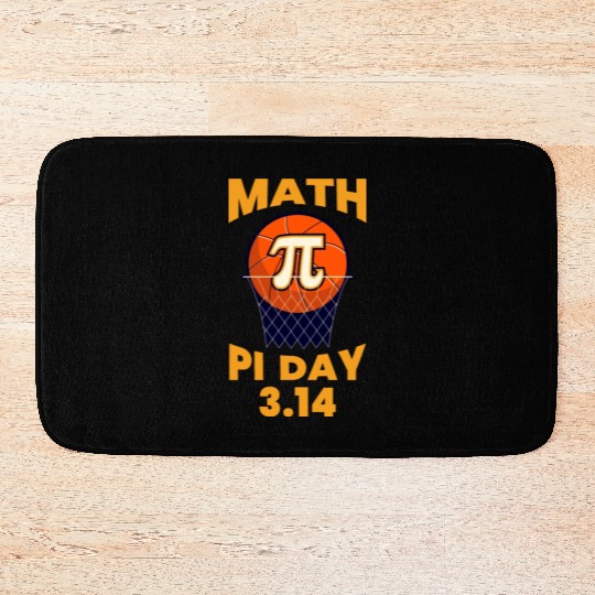 Hoops for Pi Day Mathematics and Basketball Fusion Bath Mats