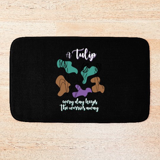 Tulips Tulip Flowers Bath Mats