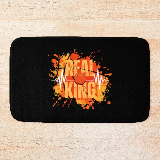 real king basketball Bath Mats