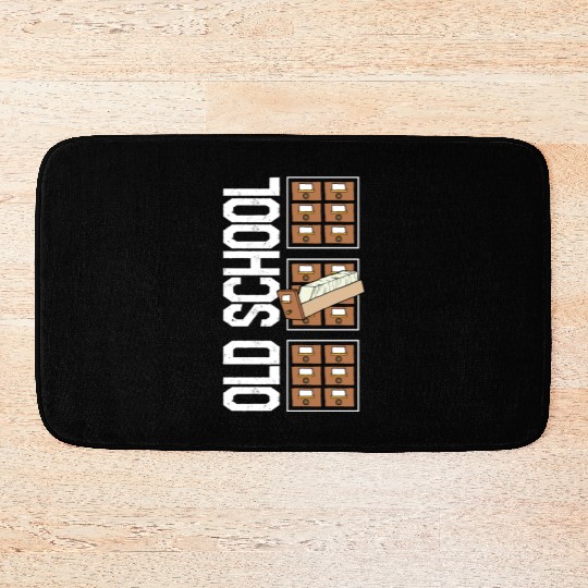 Librarian Bath Mats, Old School Bath Mats, Gift For Book