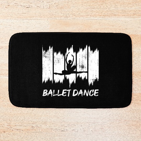 Funny Ballet Dancer Bath Mats