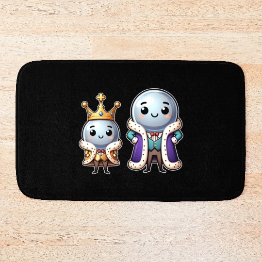 Science Bath Mats, Two Noble Gasses Dressed In Royal