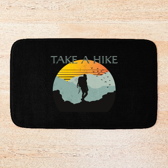TAKE A HIKE Bath Mats